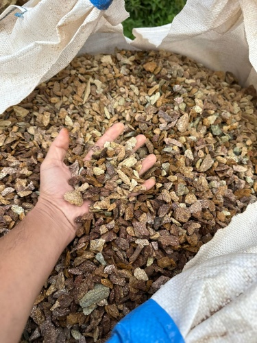 Златолит персиковый декоративная каменная крошка купить в Краснознаменском