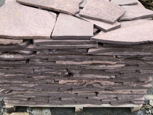 Плитняк лемезит бордовый для облицовки цоколя 20-25 мм  купить в Краснознаменском