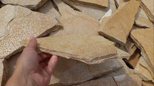 Плитняк златолит жёлтый для фасада 1,5-3 см купить в Краснознаменском