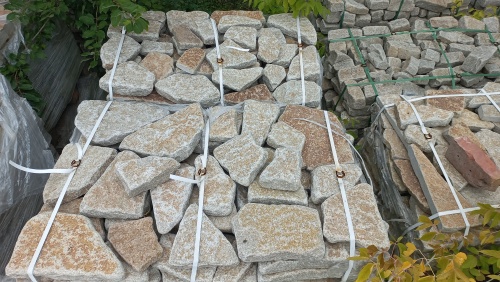 Гранитный плитняк галтованный для парковки купить в Краснознаменском